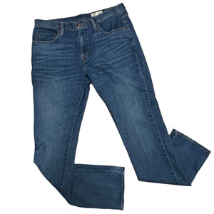 CREMIEUX Men’s Premium Denim Blue Straight Jeans, Size 36/34